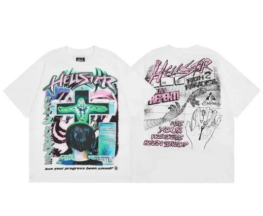 HStar Repent White Tee