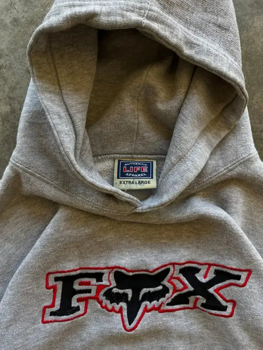 Fox Embroidered Hoodie